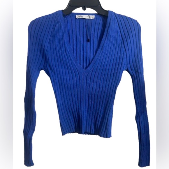 New Without Tags, Zara Ribbed Knit Sweater, Size Small - Picture 3 of 8
